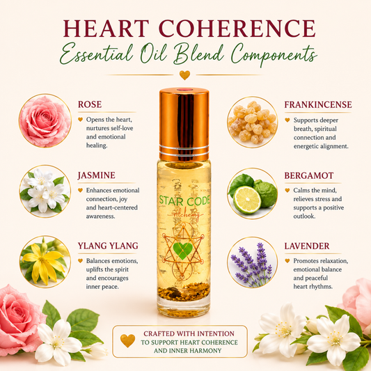 Heart Coherence essential oil blend ingredients — STAR CODE Alchemy Sedona