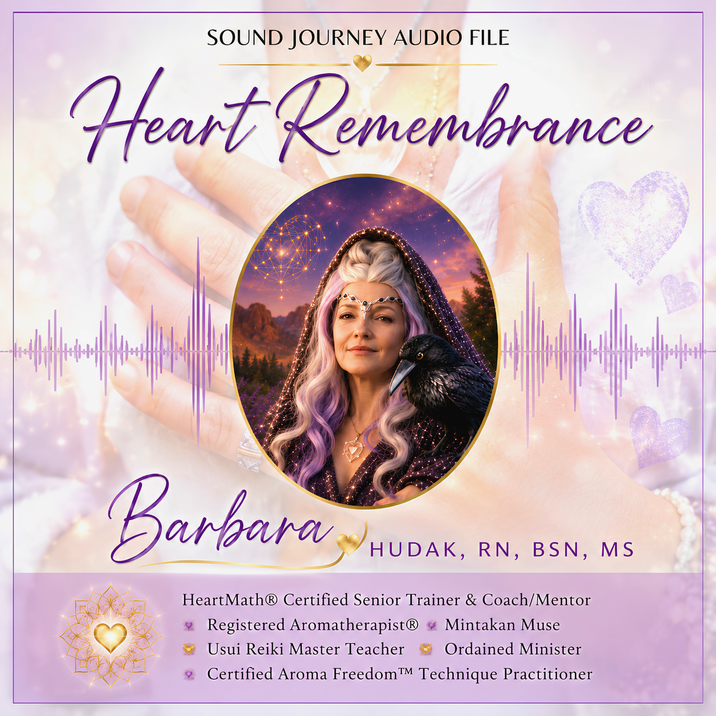 Album cover for 'Heart Remembrance' by Barbara Hudak, RN. Mintakan Mse