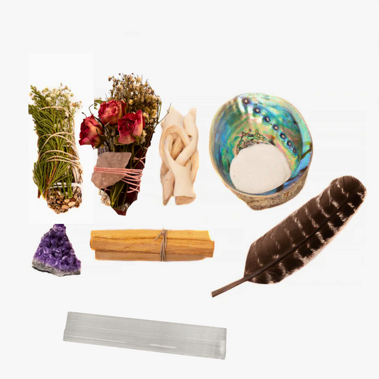 Deluxe rose crystal sage smudge kit — STAR CODE Alchemy Sedona
