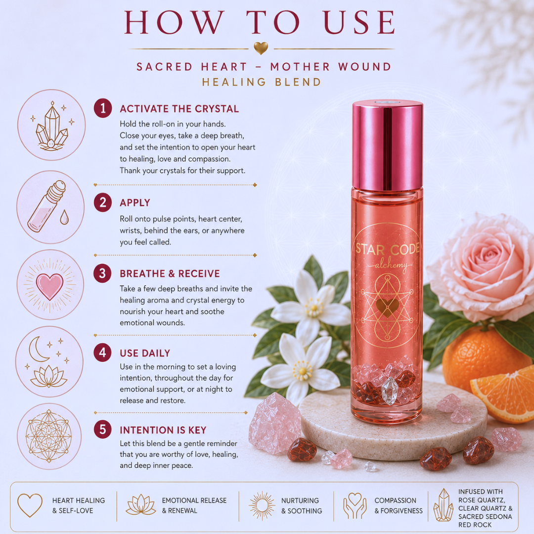 Sacred Heart essential oil roll-on how to use — STAR CODE Alchemy