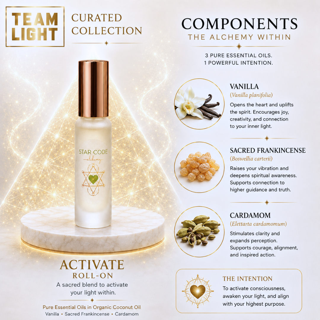 Team Light Activate Roll-On essential oil ingredients — STAR CODE Alchemy