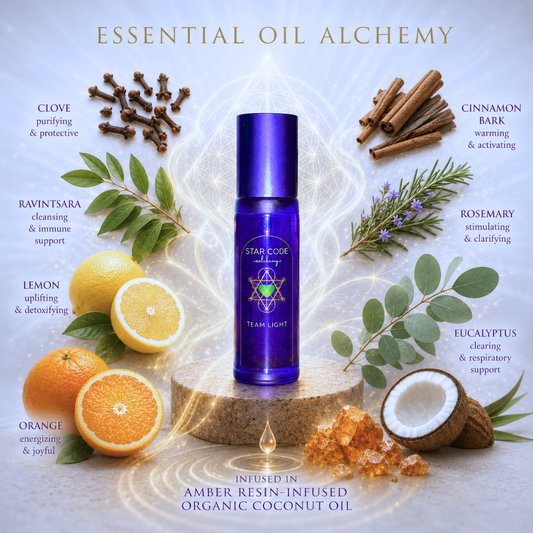 Team Light Angelic Shield Roll-On essential oil ingredients — STAR CODE Alchemy