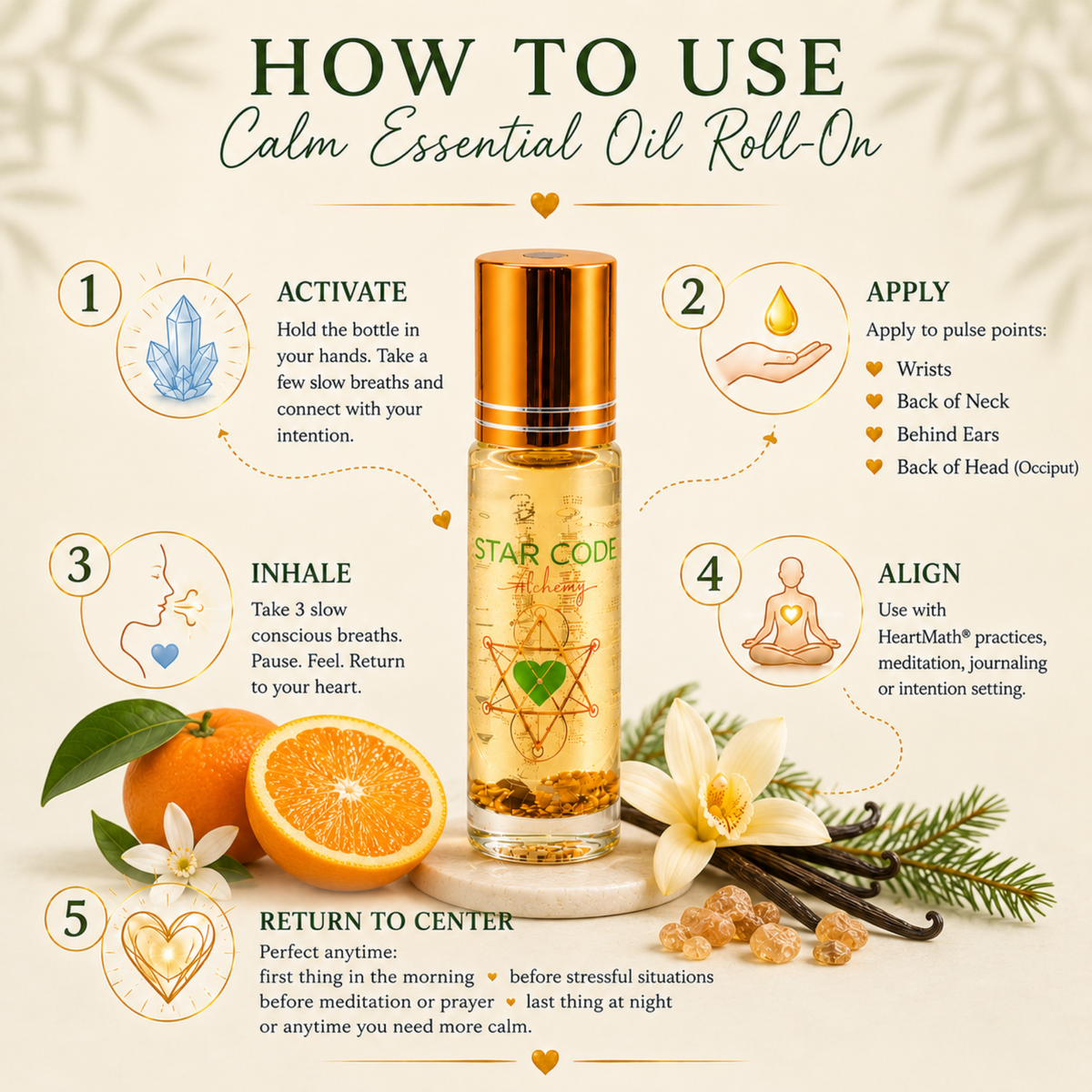 Calm essential oil roll-on how to use — STAR CODE Alchemy