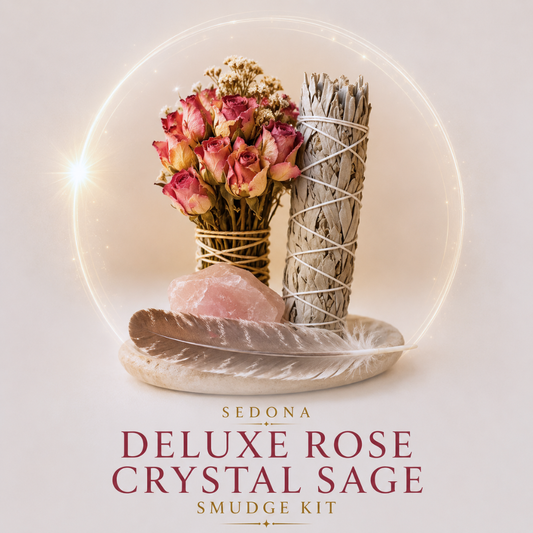 Deluxe rose sage Sedona smudge kit — STAR CODE Alchemy