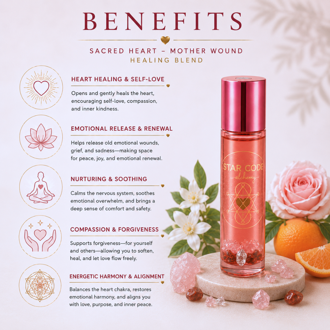 Sacred Heart essential oil blend benefits — STAR CODE Alchemy Sedona
