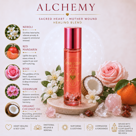 Sacred Heart essential oil blend ingredients — STAR CODE Alchemy Sedona