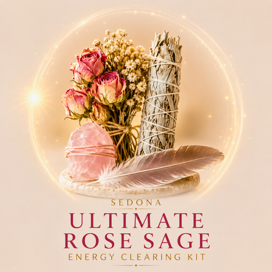 Ultimate rose sage Sedona smudge kit — STAR CODE Alchemy